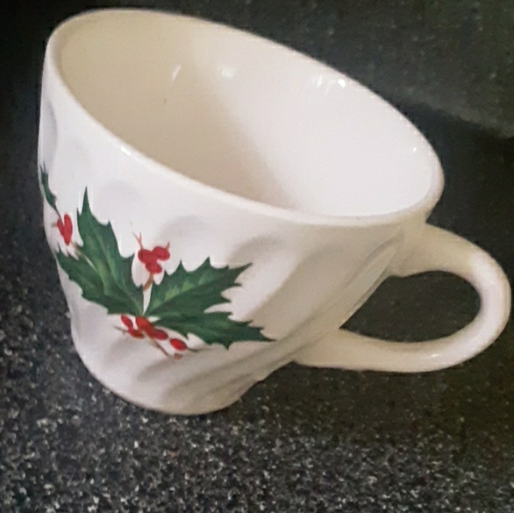 Christmas tea cup